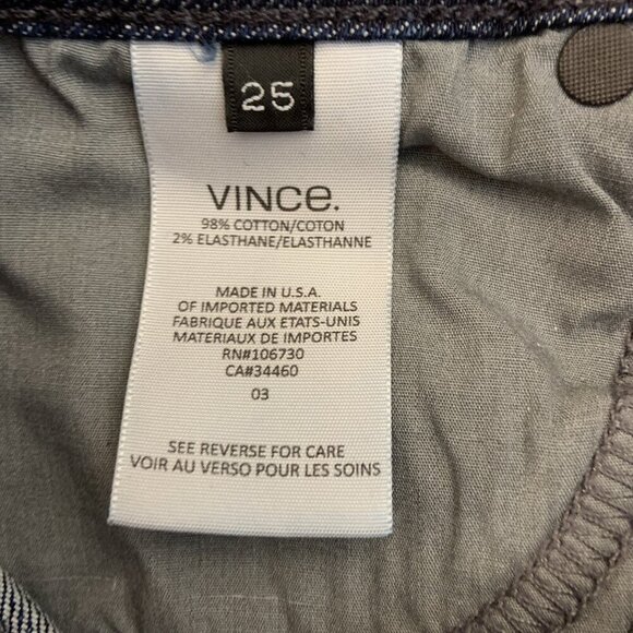Vince Dylan Skinny Jeans Women’s Size 25 Low Rise Ankle - Picture 8 of 9